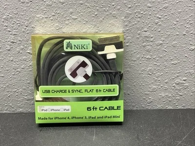 6FT USB 2.0 Charger Data Sync Cable Cord For iPhone 3G/4/4S iPad 2 iPod nano1-6 - Image 1 of 3