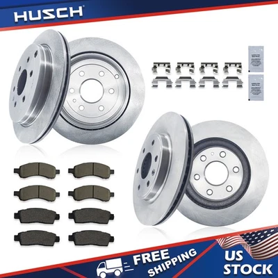 Front Rear Disc Rotors Brake Pads Kit for BUICK/CHEVROLET/GMC/SATURN - Image 1 of 4