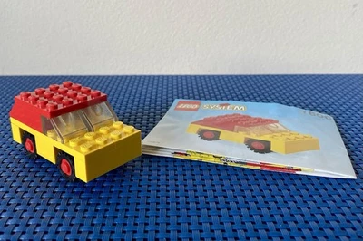 Sistema LEGO: Coche Rojo y Amarillo (1606) USADO CON Instrucciones Originales Foto 1 de 3