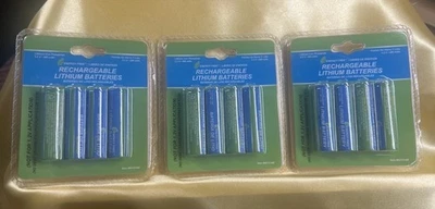 AA Lithium Phosphate 3.7-Volt 400mAh Rechargeable Batteries x 12 New - Image 1 of 4