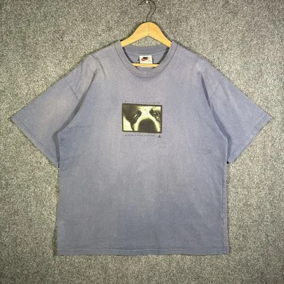 Camisa De Colección Nike ACG Para Hombres Grande Azul Años 90 Todas las Condiciones Equipo Naturaleza Arte Perro Foto 1 de 4