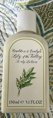 Vintage (1991)- Crabtree & Evelyn- Lily Of The Valley Body Lotion- 5.1oz / 150ml - Image 1 of 4