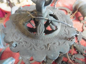 Antique Chandelier Bronze 1880's Lamp part project - Picture 1 of 20