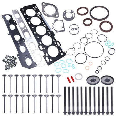 Cylinder Head Gasket Set W/ Bolts Valves For Volvo C30 C70 S40 S60 V50 V60 2.5L Foto 1 de 4