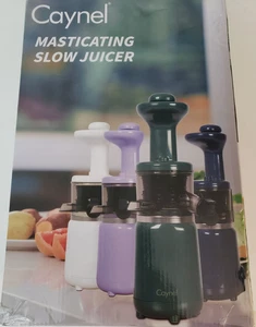 Caynel Masticating Slow Juicer 150W -Cold Press, Reverse, Easy-Clean Lilac - New - Picture 1 of 5