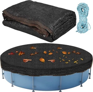 29 X 29 Ft Leaf Net Pool Covers for18-26Ft Round Above Ground Pool, 29ft Winter - Picture 1 of 5