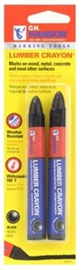 Hanson C H 10353 Lumber Crayon, Black, 2-Pk. - Quantity 12 - Picture 1 of 1