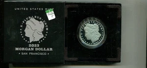 2023 S MORGAN PEACE SILVER DOLLAR COMMEMORATIVE PROOF ORIGINAL BOX 5292T - Picture 1 of 1