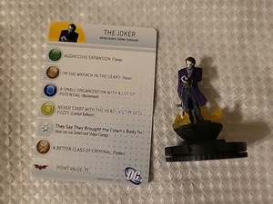 DC Heroclix The Joker The Dark Knight Rises 104 Common With Card, Batman Villain - Picture 1 of 5