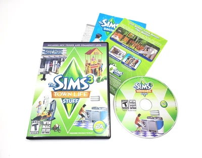 Sims 3: Town Life Stuff (Windows/Mac, 2011) Complete w/ Serial Key Code - Image 1 of 4