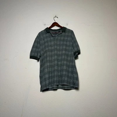 Camisa Polo Marc Edwards Manga Corta Hombre L Verde Cuadros Gorp Informal Mínima Foto 1 de 4