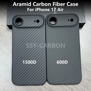 Real Carbon Fiber Aramid Case for Apple iPhone 17 Air Ultra-thin Cover Shell - Picture 1 of 11