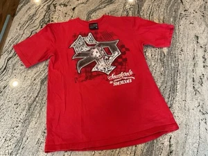 SouthPole Y2K Graphic Mens Red T Shirt XL - Picture 1 of 4