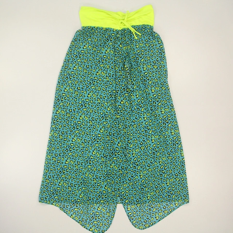 Vestido falda encubierta playa Bongo para mujer talla grande estampado animal neón Foto 1 de 4