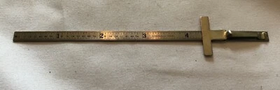 MACHINIST 6" STAINLESS STEEL POCKET RULER - VINTAGE - Image 1 of 4