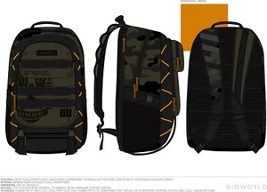 Halo Infinite UNSC 117 School Backpack With Bungee Cord Supports - Picture 1 of 4