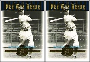 2x UD HALL OF FAMERS 2001 PEE WEE REESE #15 DODGERS COOPERSTOWN COLLECTION LOT - Picture 1 of 2