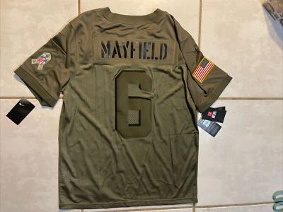 Camiseta masculina Nike Cleveland Browns Baker Mayfield Salute to Service BQ0551-223 G - Imagem 1 de 4