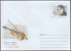 MOLDAVIA #mol1201.POSTAL COMPLETO 100 ANIVERSARIO NACIMIENTO de OSCAR DAYN, CONCERTMASTER - Imagen 1 de 1