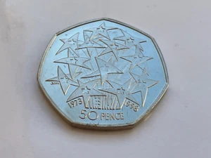1998 PROOF FIFTY 50 PENCE EEC EUROPEAN UNION COIN - Picture 1 of 5