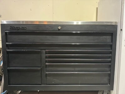 snap on tool box 54 inches stainless steal top. On wheels. - Image 1 of 4