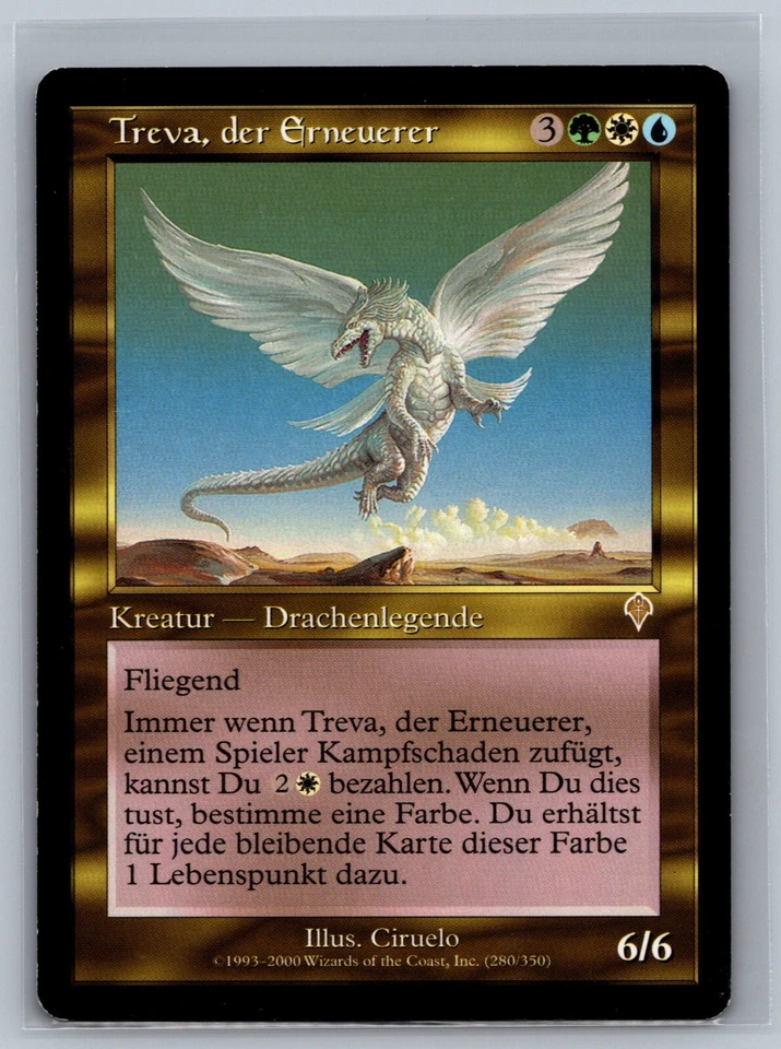 Magic The Gathering GERMAN Invasion Treva, the Renewer #280/350 MTG TCG CCG - Image 1 of 2