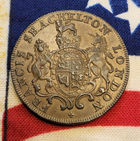 1794 Colonial Copper Beasts & Guardians Of The Queen Revolutionary War Era Coin Cover