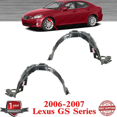 Conjunto de forros dianteiros Fender para 2006-2007 Lexus GS430 GS300 GS350 GS450h - Imagem 1 de 4
