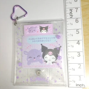 A77287 Sanrio Kuromi Klarsichttasche mit Karabiner - Bild 1 von 3