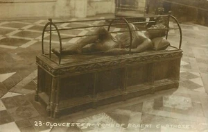 RPPC Postkarte Grab von Robert Curthose Cambria Serie  - Bild 1 von 2