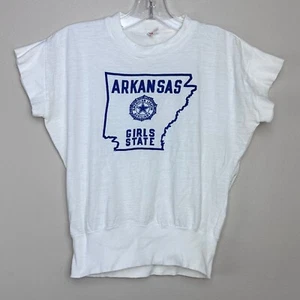 Vintage 1950s Arkansas Girls State T-Shirt, Size Youth 14/Adult Small - Picture 1 of 3