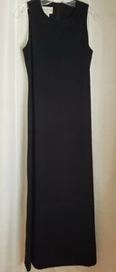 EVAN PICONE Formal Dress SIZE 6 BLACK Fully Lined Beaded Top Sleeveless EUC - Picture 1 of 5