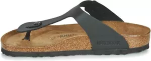 Birkenstock Women's Gizeh Thong Regular Sandals - Black, Size US W 7 - EUR 38 - Picture 1 of 6