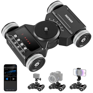 Upgraded Motorized Camera Dolly Kit Silent Motor with Ball Head/Holder - Picture 1 of 8