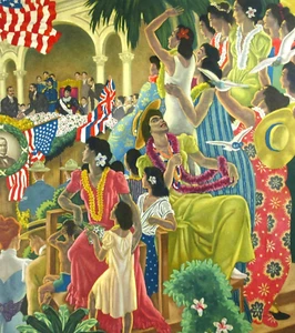 Hawaiian Matson Lines Savage Menu Decisive Hour Elks Hilo Hattie Luau 1950s - Picture 1 of 9