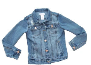Liebling! Tommy Bahama Wash Kinder Größe 8 Jeansjacke Denim Distressed - Bild 1 von 5