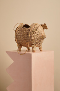 NWT Cult Gaia 'The Babe' straw pig basket bag $220