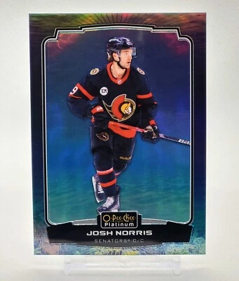 2022-23 O-Pee-Chee Platinum Josh Norris Aquamarine #148 Senators 115/149 - Image 1 of 2