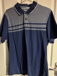 Tasso Elba Golf / Polo Shirt - Navy Blue - Large Men’s - Picture 1 of 6