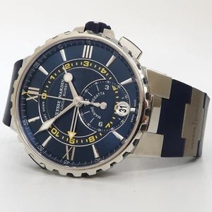 Ulysse Nardin Marine Regatta Chronograph Blue Dial 44MM Stainless Steel 1553-155 - Picture 1 of 10