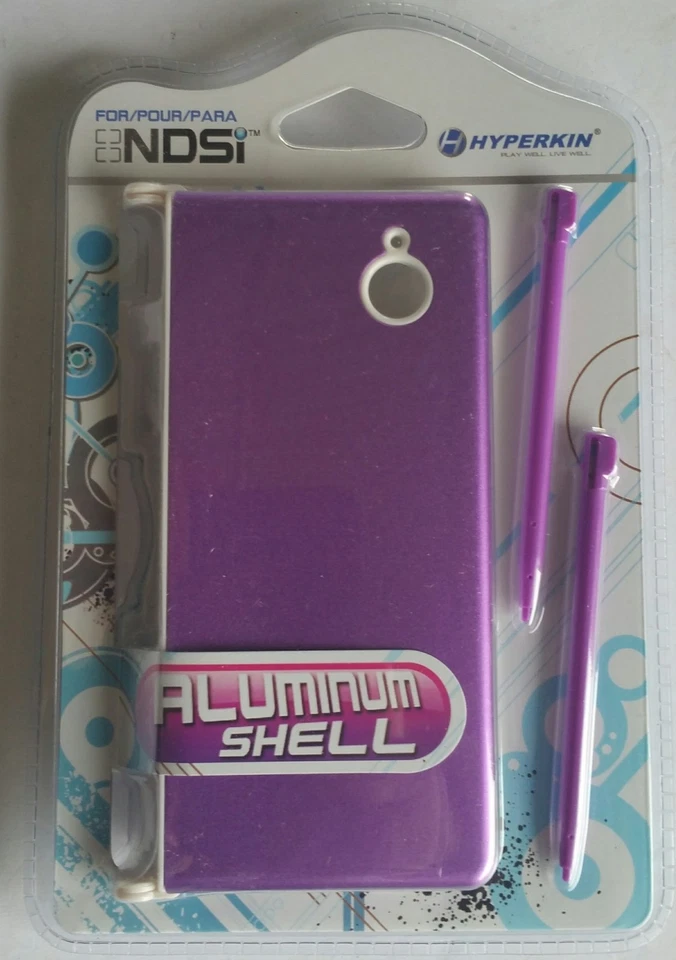 NEW Sealed Purple Aluminum Shell with 2 Stylus Pens for Nintendo DSi Hyperkin 7F - Image 1 of 4