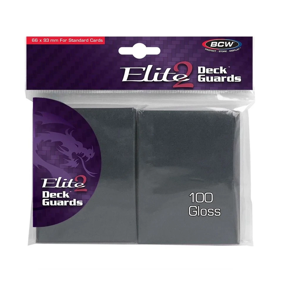 Protectores de cubierta BCW Elite 2 Stardard 66 x 93 mm (100 ct) - GRIS FRÍO BRILLO Foto 1 de 1