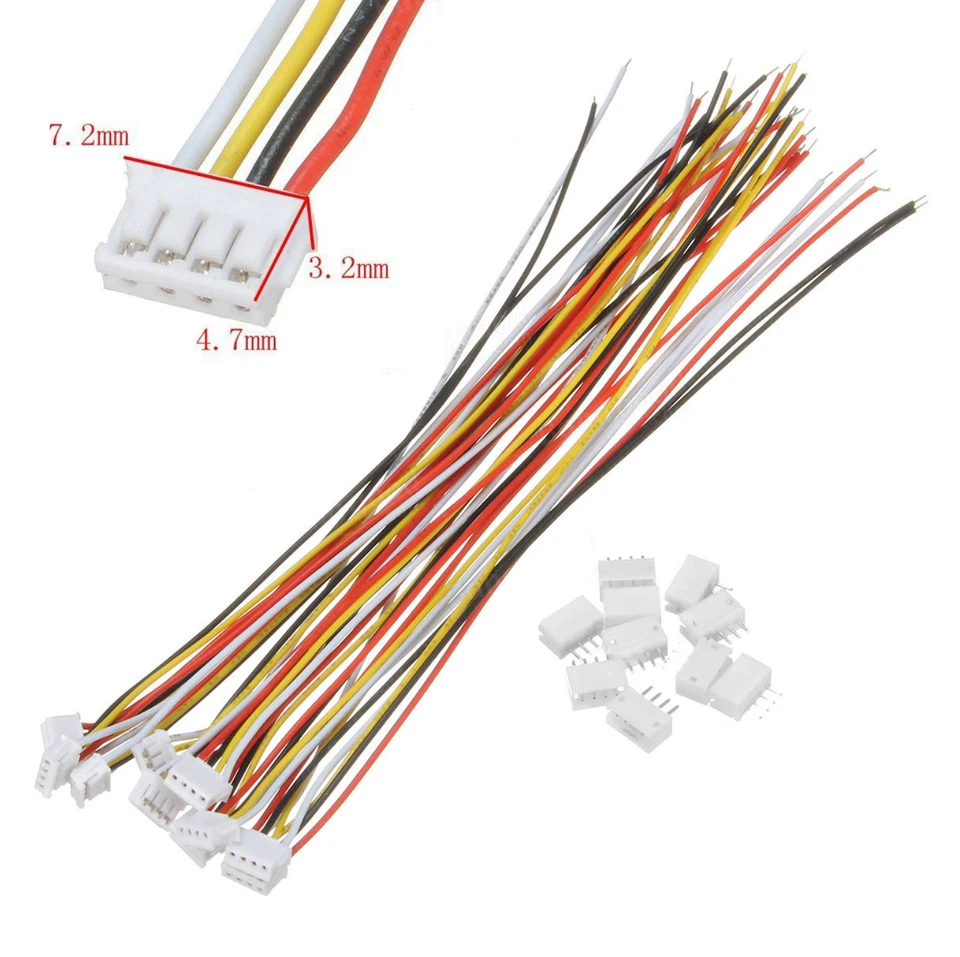 4Pin ZH 1.5mm 1.5mm Mini Micro JST Plug 15cm Cable 28AWG + Hembra 1 2 3 4 5 - Imagen 1 de 4