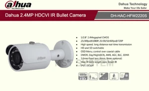 CAMARA CCTV Dahua BULLET HDCVI EXT 2,4MP Fija IR 30m mod.DH-HAC-HFW2220S(3.6MM) - Imagen 1 de 1