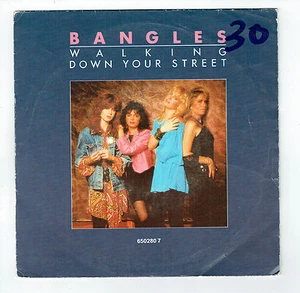 Bangles 45 RPM Disc SP 7" Walking Down Your Street - Return Post - CBS 6502807 - Picture 1 of 2