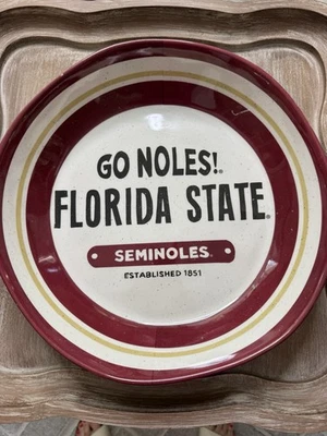 NEW Florida State Seminoles 13.25 inches serving plate - M. LaHart FSU Licensed  - Image 1 of 4