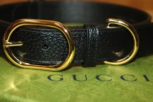 GUCCI Interlocking G Demetra Leather Pet Dog Collar Size Large From Japan - Picture 1 of 10