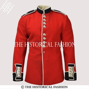 Túnica del siglo XVIII túnica militar de la Revolución Real, abrigo de lana rojo de la Guardia Británica - Imagen 1 de 5