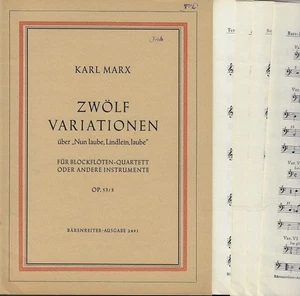 Zwölf Variationen über Nun laube, Lindlein, laube : mit Vorw. ; Op. 53, 3. Karl  - Imagen 1 de 1