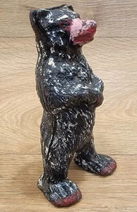 Antique Reproduction Collectible Old Bear Cast Iron Money Still Bank Coin Safe. - Picture 1 of 8